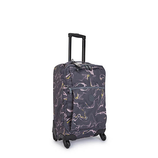 Kipling Darcey Small Printed Carry-On Rolling Kofferter Blå | NO 1471OK